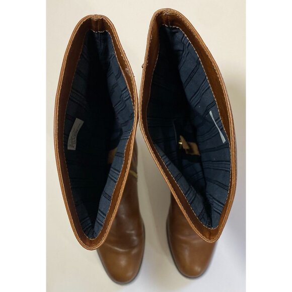 Coach Micha Women's Brown Leather Zip Knee High Riding Boots A6848 Size 7B - Picture 5 of 7